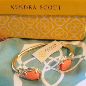 Kendra Scott ANDY Bracelet Peach Coral Gold